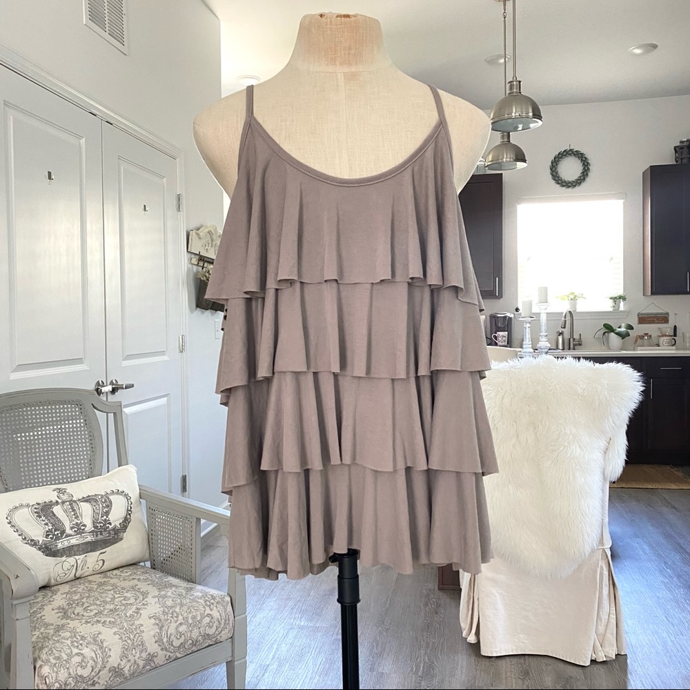 Cirana Strappy Ruffle Top